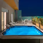Rhodes Skyline With Out Door Jacuzzi Sea View
