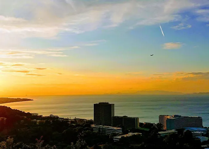 Rhodes Skyline With Out Door Jacuzzi Sea View Appartamento *